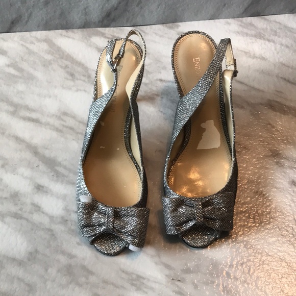 Enzo Angiolini Peep Toe Slingback Pumps - Picture 2 of 4